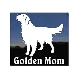 Golden Mom | NickerStickers® Golden Retriever Vinyl Window Decal Dog Sticker