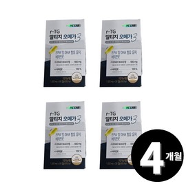 Living Factory H Partner rTG Altige Omega 3 30 capsules, 4 units / rTG 알티지 오메가3 30캡슐, 4개