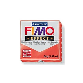 Staedtler Modelling clay Fimo effect transparent red 57g