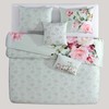Bebejan Rose on Misty Green 100% Cotton 5 Piece Comforter