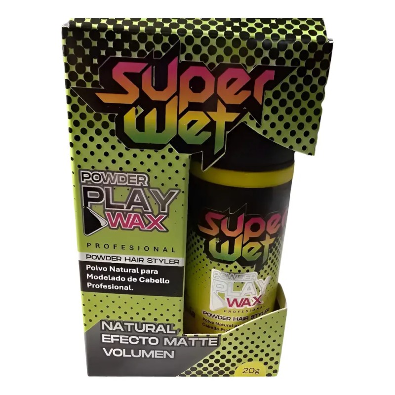 Super Wet Cera en Polvo Da Volumen, Control Ligero Profesional