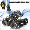 2 Pair Universal Non Slip Ice Gripper Spikes,8 Steel Ice