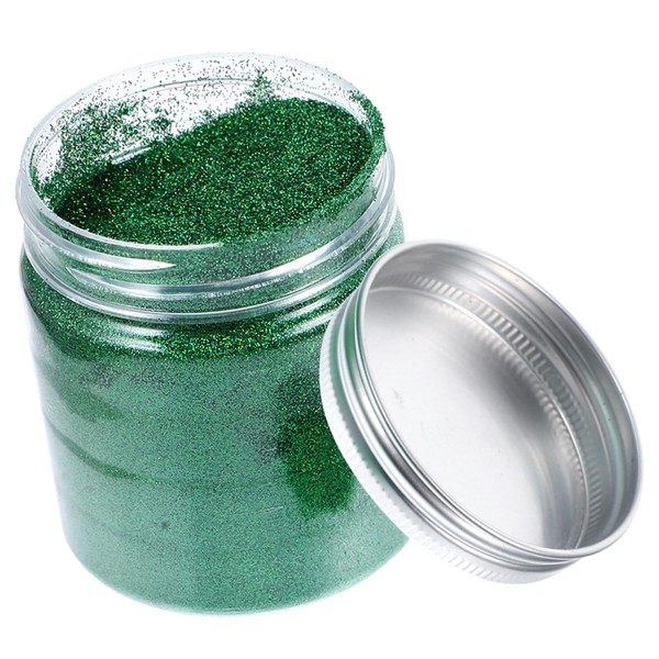 OHPHCALL 100g Fine Glitter Green Epoxy Resin Crafts Powder Bottle