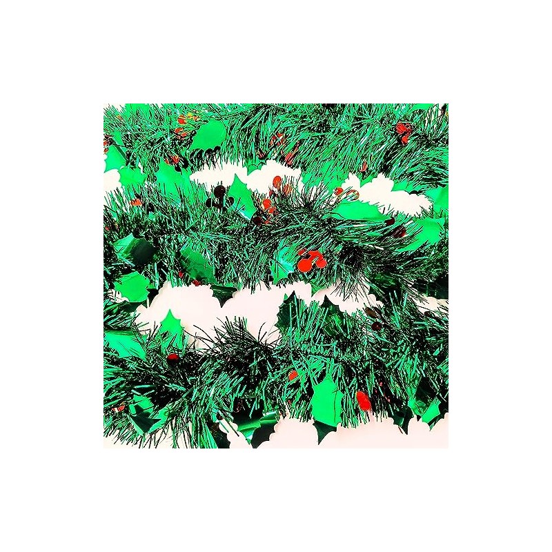 YLAB - 3 Strands of Holly Berry Tinsel - 2