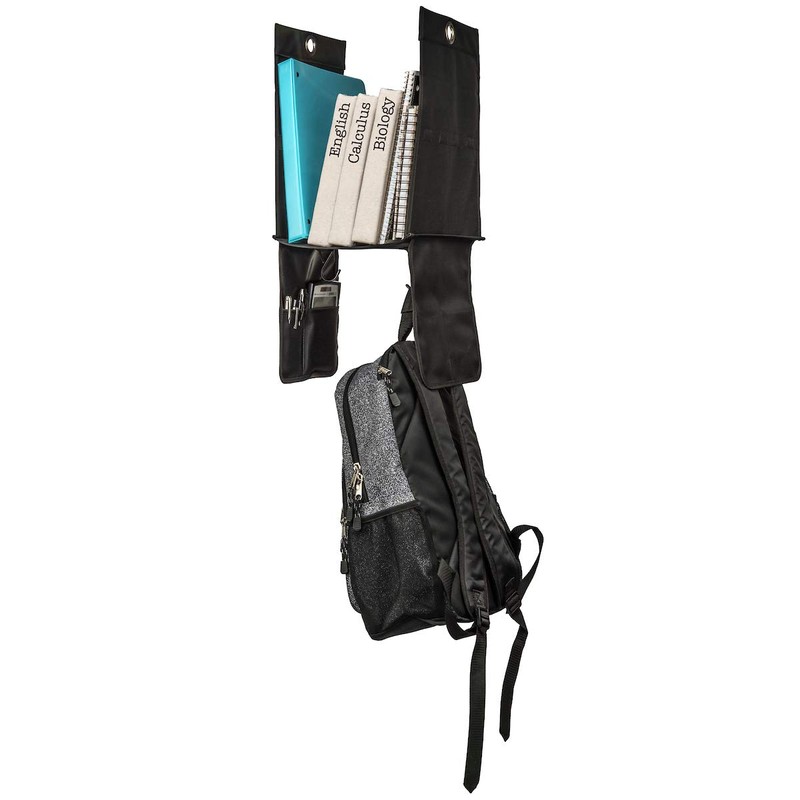 Oxel Hanging Locker Shelf Organizer with 2 Hooks and 4