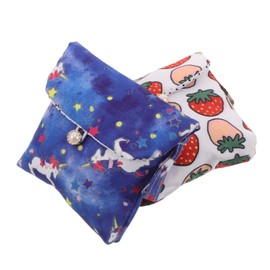 Minkissy 2pcs Sanitary Napkin Bag Set Adorable Toiletries Bag Women Travel Toiletry Compact Period