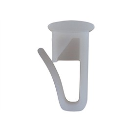 rewagi High Quality Gliders White with Flat Head 10 x 10 mm Plastic Thickness: 2 mm - 25, 50, 100, 200 Pieces (Pack of 100)