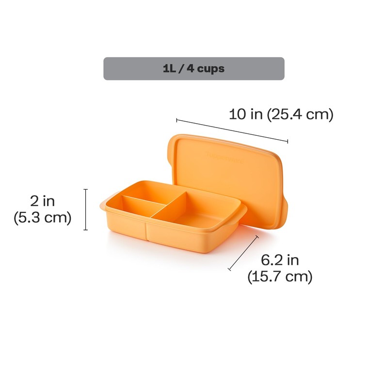 Tupperware Lunch-It Portion & Go Lunch Box Food Storage Container,