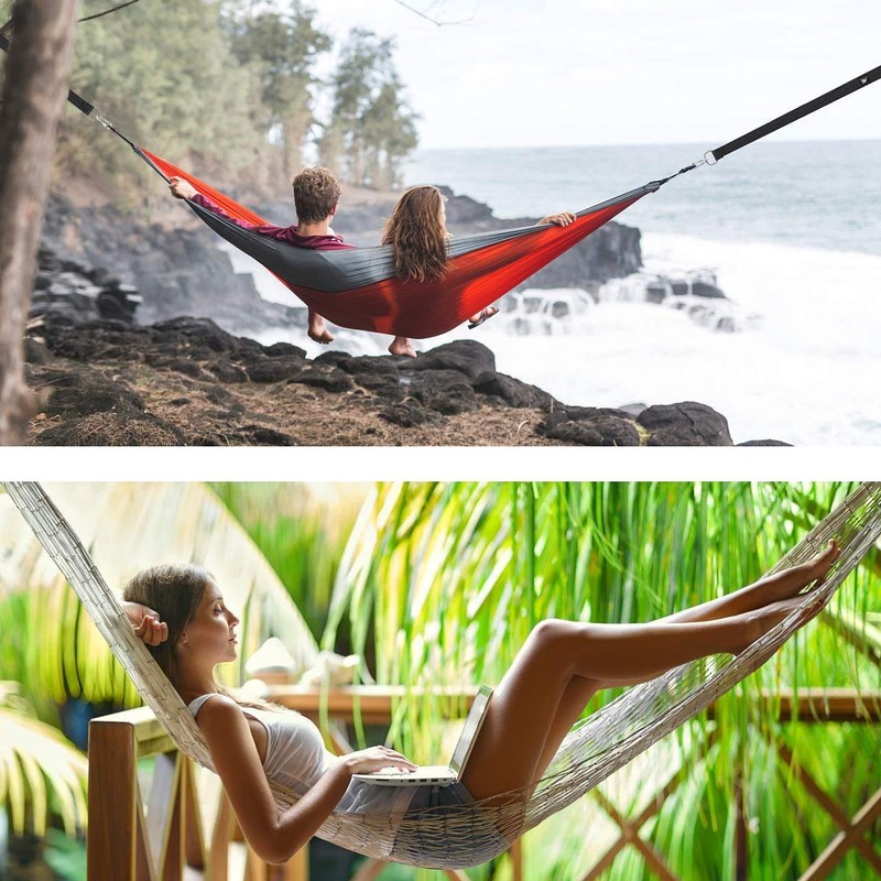 Haibro Tree Swing Straps Hanging Kit -Two 10Ft Long Hammock