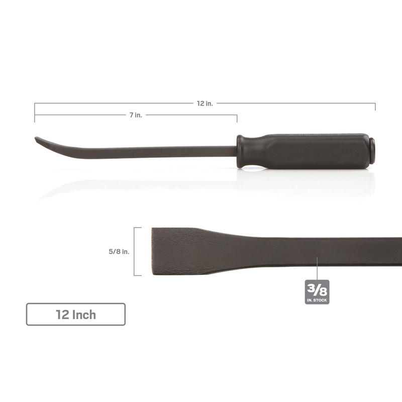 TEKTON Angled End Handled Pry Bar Set, 3-Piece (12, 17,