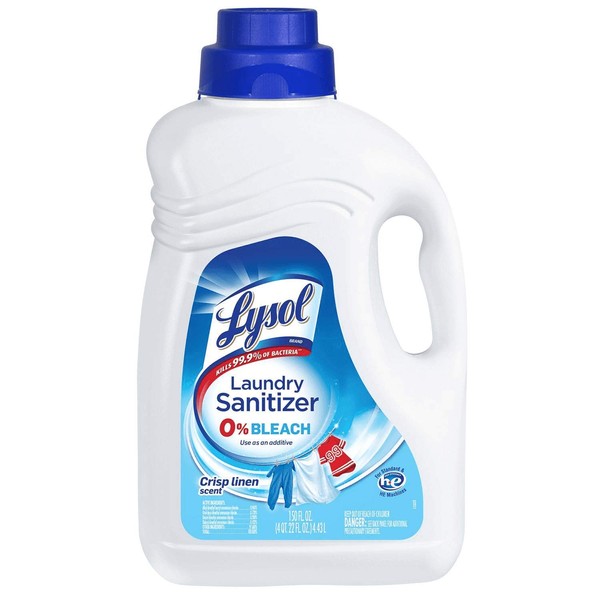 Laundry Sanitizer Additive, 0% Bleach Crisp Linen Scent 150 Fl. Oz oz