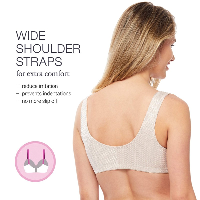 Carole Martin Full-Freedom Comfort Bras - 2 Pack - Beige