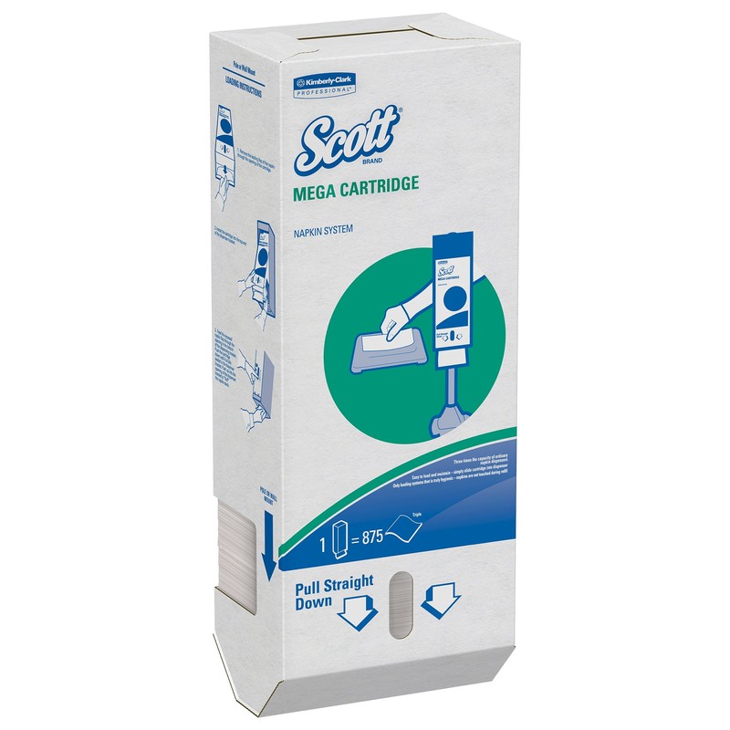 Scott Mega Cartridge Napkin Dispenser System (09023), for Scott Disposable