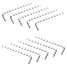 Litoexpe 10 Pieces 1/8" Hex Key Wrench, L Shape Allen Wrench, Chrome Vanadium Steel