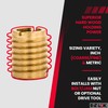 E-Z LOK Knife Threaded Insert for Hard-Wood, Brass Thread Inserts