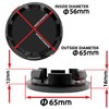 SkinoEu 4 x 65 mm Hub Caps, Wheel Hub Caps,