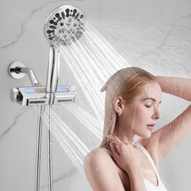 HEROBAI 2 Pack Shower Head Filter Replacemen, Shower Filter Replacement Cartridge, Suitable for HEROBAI Filtered Shower Head, KDF Shower Filters to Remove Chlorine and Fluoride (2PCS Filter Cartridge)