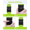4 Pack Luggage Straps with Combination Lock and Name ID