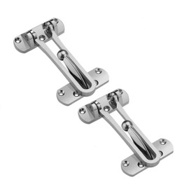 for Hotel and Home Security Door Locks，Home Reinforcement Lock for Swing-in Doors，Solid Aluminum Alloy. (4 Packs)