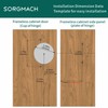 6 Pack Inset Overlay Soft Close Cabinet Hinges 105° Frameless