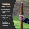 Brazos Rustic Wood Walking Stick, Hardwood, Traditional Style Handle, for