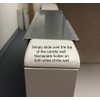 Cubicle Nameplate Holders - Two Sided (10" x 2" x