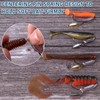 Alwonder 5-Pack Weighted Swimbait Hooks with Underspin, Pin Spring Fishing