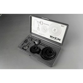 ebuyerfix wokin 11 Pcs Hole Saw Set, Bimetal Universal (Wood, Metal, Plastics) Circular Drill Hole Saw Set With Arbor & Hard Case 19-64mm