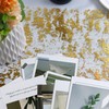 Gold Table Runner 15M, 28cm Width Hollow Metallic Glitter Sequin