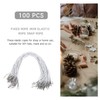 100 cuerdas elásticas redondas elásticas con doble metal plateado para