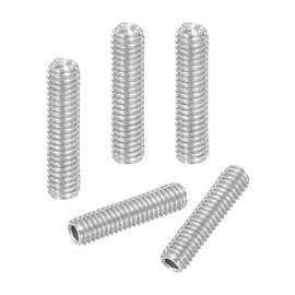 PATIKIL 50 Pcs Hex Socket Grub Screw, M3x12mm Flat Point Grub Bolt 304 Stainless Steel Head Socket Set Screws for Door Handles Light Fixture Repair