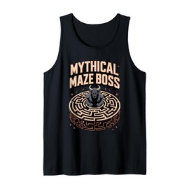 Maze Boss Minotaur Ancient Greek Labyrinth Art Tank Top
