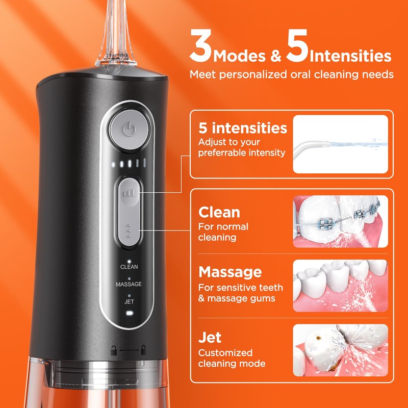 Water Flosser and Electric Toothbrush Combo - Cordless Water Flosser