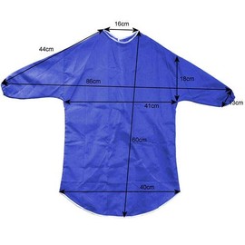 Baker Ross EV788Z Long Sleeved Apron - Pack of 1, SMALL Wipe Clean Coveralls for Kids Age 1 to 3 For Arts and Crafts Activities or Painting for Boys and Girls