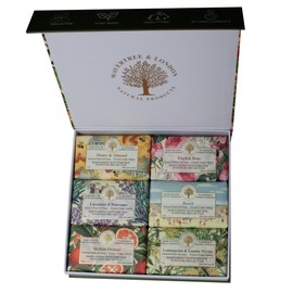 Wavertree & London Natural Soap Gift Set – 6 Pack Scented Bar Soap Gift Set for Women & Men – Moisturizing French Triple Milled Luxury bath Soap Bars enriched with shea butter – 7oz Each