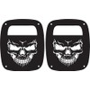 JeepTails Skull Face Tail lamp Light Covers Compatible with Jeep