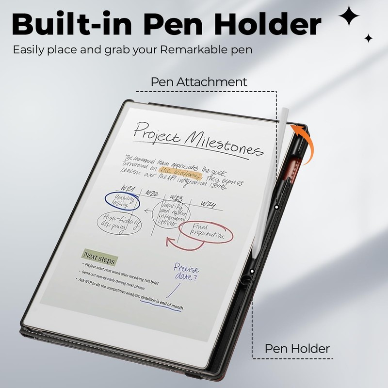 Case for Remarkable Paper Pro (Black vs Brown)