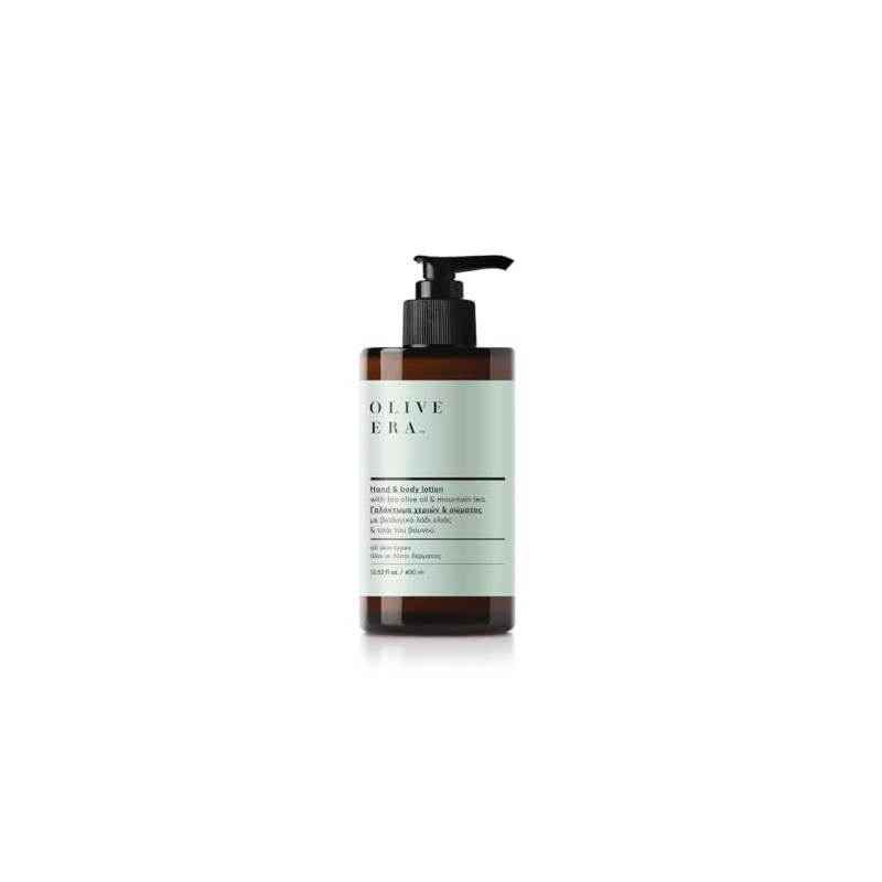 OLIVE ERA Hand & Body Lotion, Organic Olive Oil and