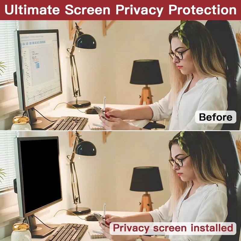 2 Pack 22 Inch Privacy Screen for Computer Monitor 16:10