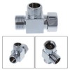 4 Pieces 3 Way Shower Arm Diverter Valve Component, G1/2"