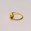 Willys Jewellery Piercing Ring 925 Sterling Silver Gold-Plated Yellow Gold