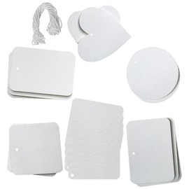 INOOMP Kit Sublimación Ambientador de Fieltro para Coche 30 Piezas DIY Pastillas Aromáticas Colgantes 6 Formas Materiales para Aromaterapia y Decoración Interior