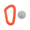 BC Carabiner Small Mini Compact Key Holder, Plastic, Lightweight, Rust