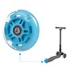 WHEELGOO 2-Pack Rear 80mm Scooter Replacement Wheels Colorful Flashing Wheels