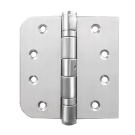 304 Stainless Steel Hinges Exterior Door Hinges Ball Bearing Door Hinge for Door 4 inch with 5/8 Radius Corners Commercial Interior Outdoor Heavy Duty Hinges (SUS304 Silver 4 inch)