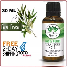 Unbranded Aceite De Arbol De Te Para Hongos Organico Grado Terapeutico TeaTree Oil Puro.