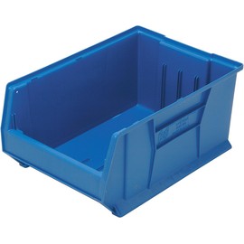 Hudson Exchange 24x17x11" (300 lb. Capacity) Jumbo Plastic Stackable Storage Bin and Hanging Container (Blue, 1 Pack)