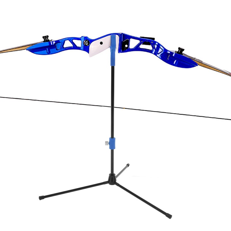 Recurve Bow Stand Adjustable Glass Fiber Rod Archery Bow Holder