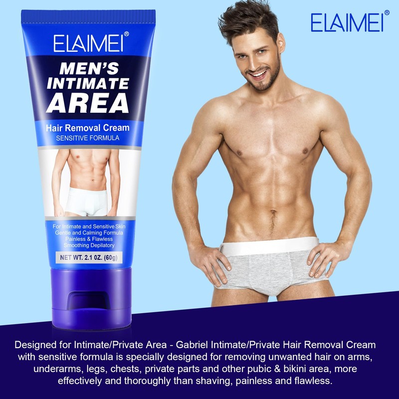 Dinalio Down Under Hair Removal Cream,Depilatory Cream for Intimate Areas