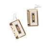 Personality Cassette Tape Dangle Earrings Acrylic Punk Funny Earrings for